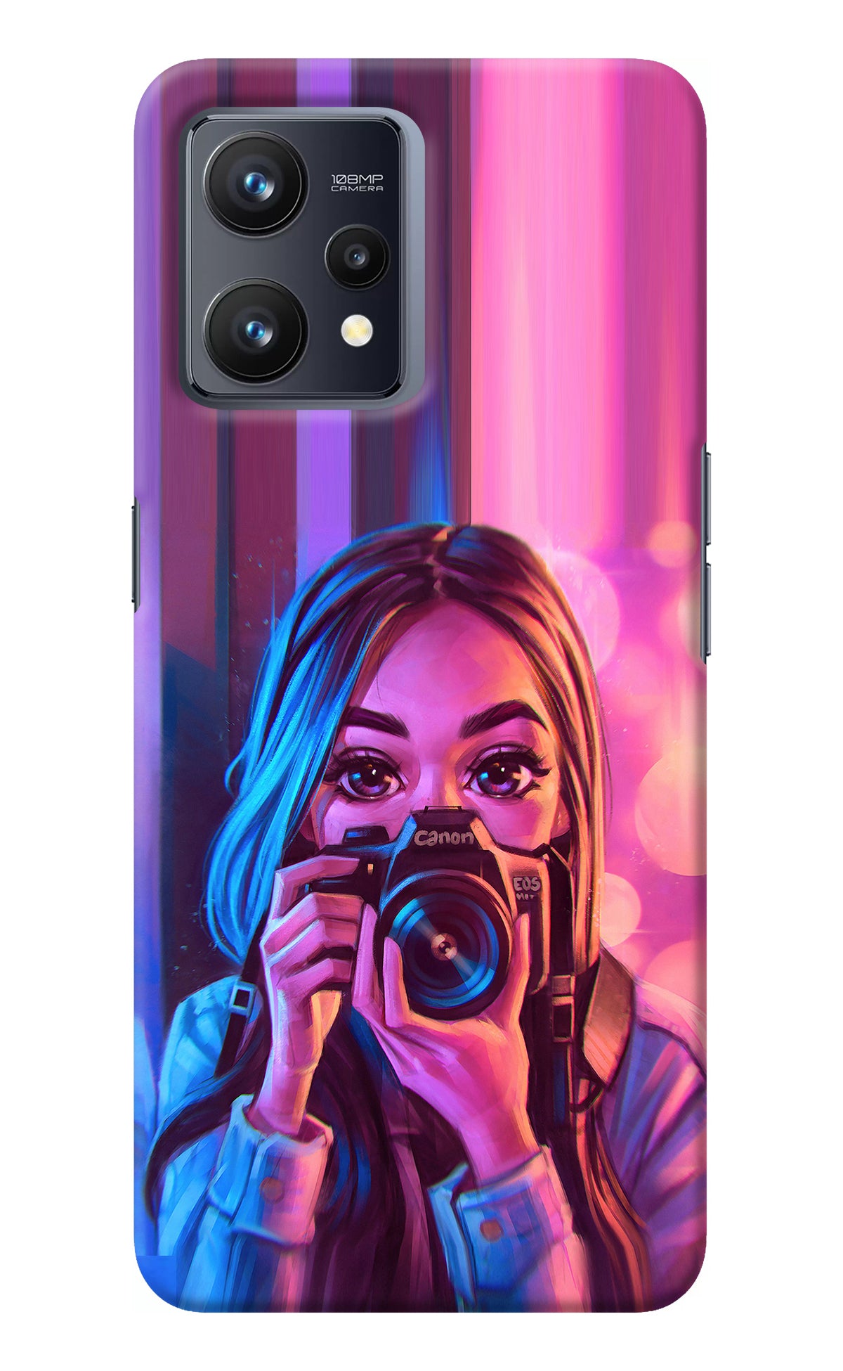 Girl Photographer Realme 9 4G Back Cover