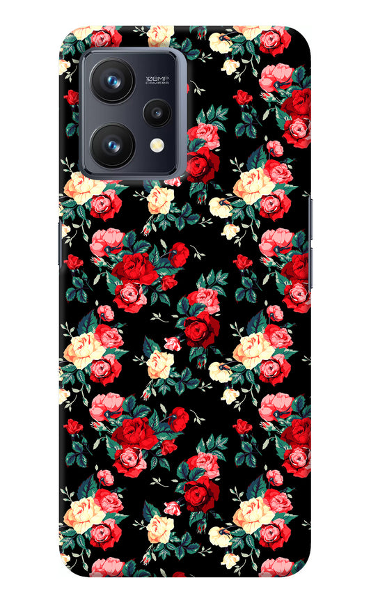 Rose Pattern Realme 9 4G Back Cover