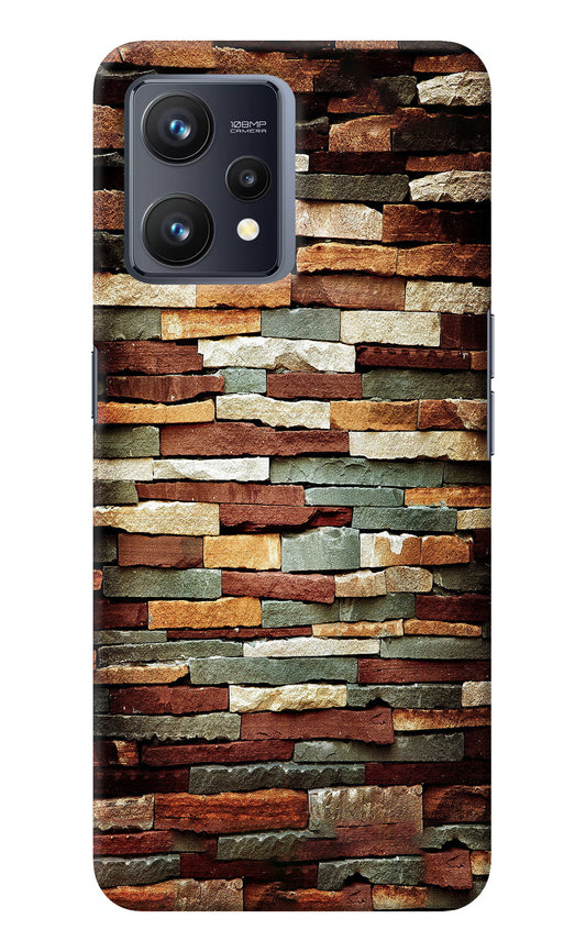 Bricks Pattern Realme 9 4G Back Cover