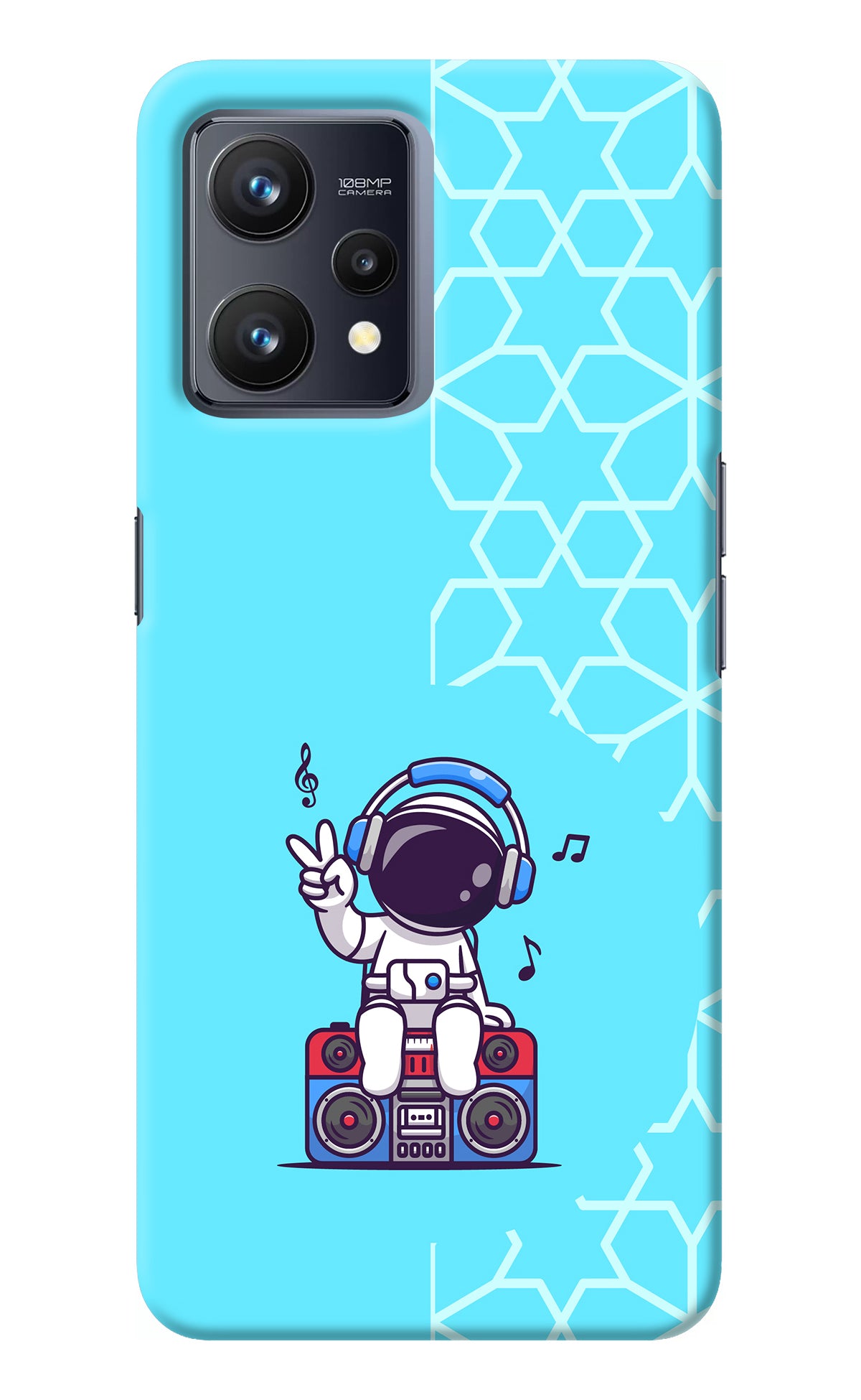 Cute Astronaut Chilling Realme 9 4G Back Cover