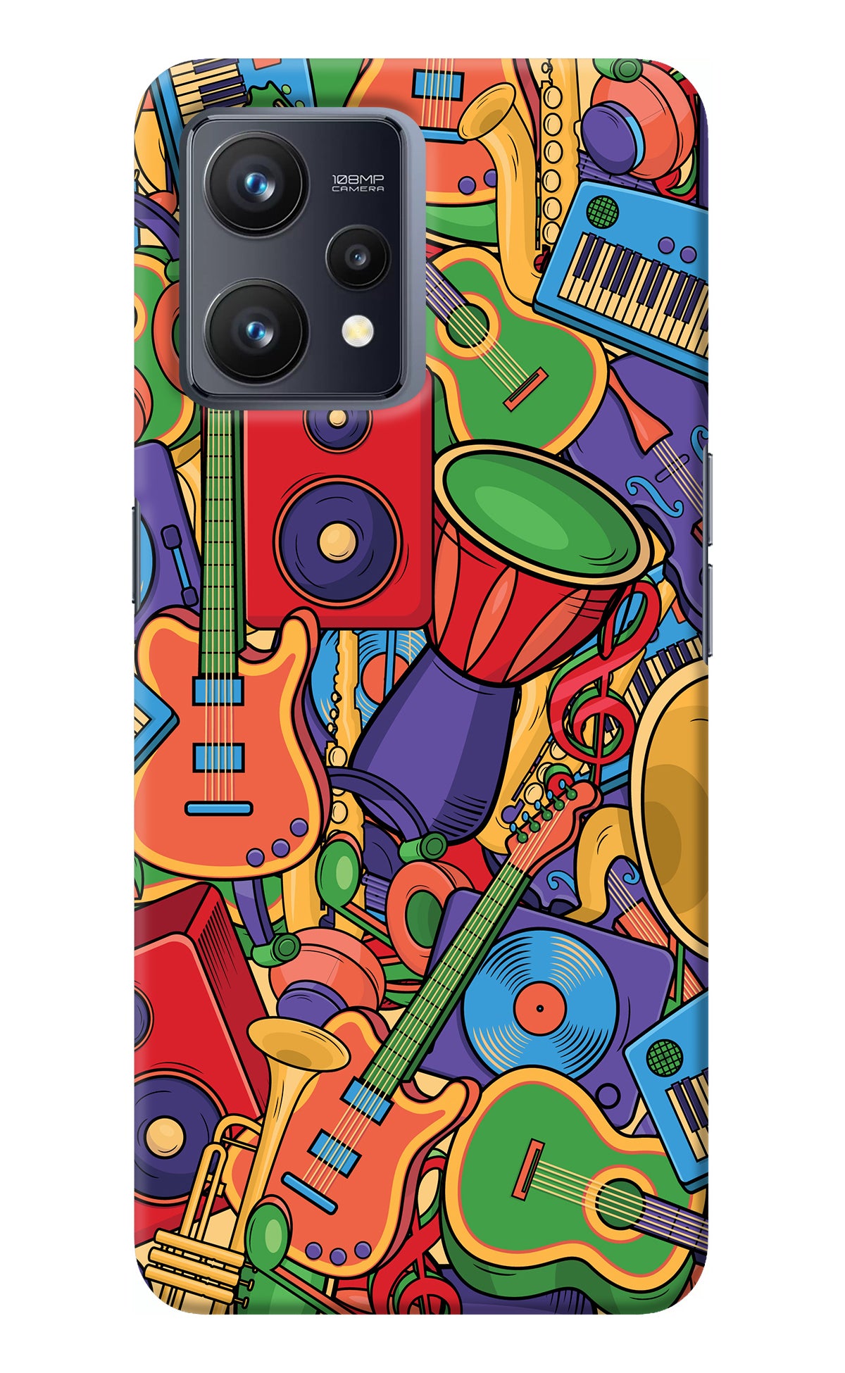 Music Instrument Doodle Realme 9 4G Back Cover