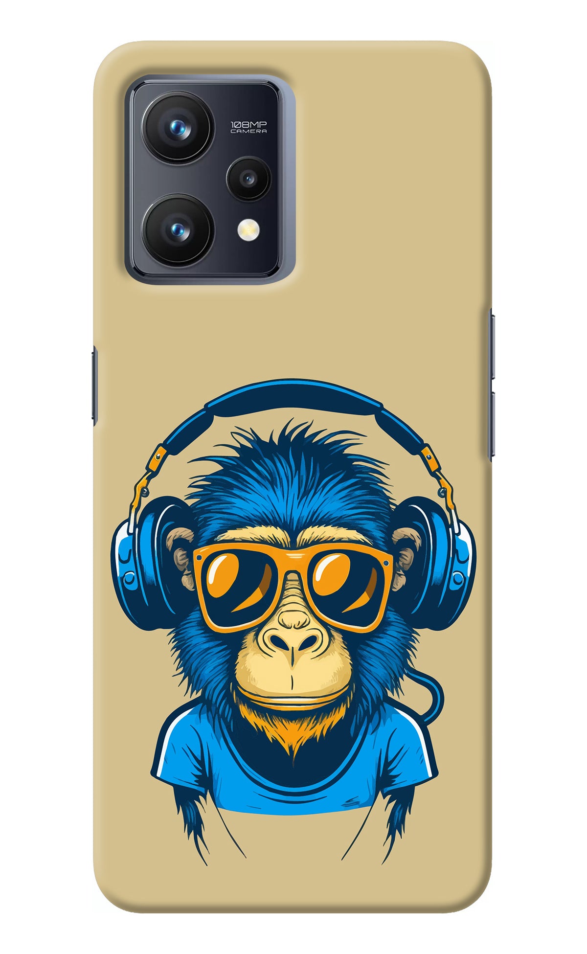 Monkey Headphone Realme 9 4G Back Cover