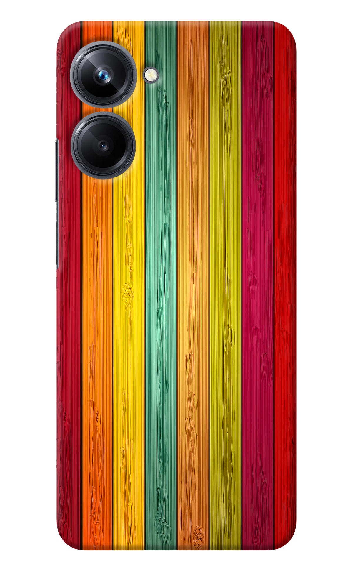 Multicolor Wooden Realme 10 Pro 5G Back Cover