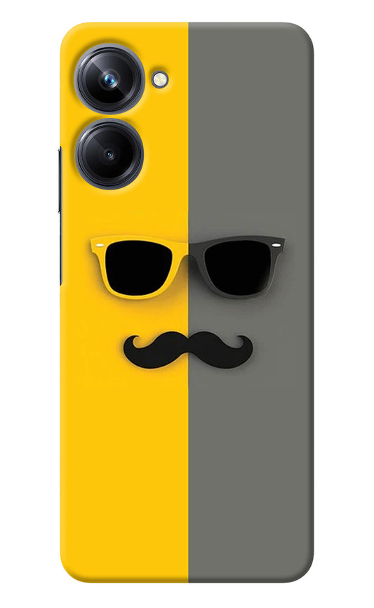 Sunglasses with Mustache Realme 10 Pro 5G Back Cover