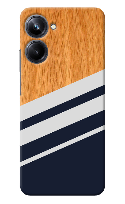 Blue and white wooden Realme 10 Pro 5G Back Cover