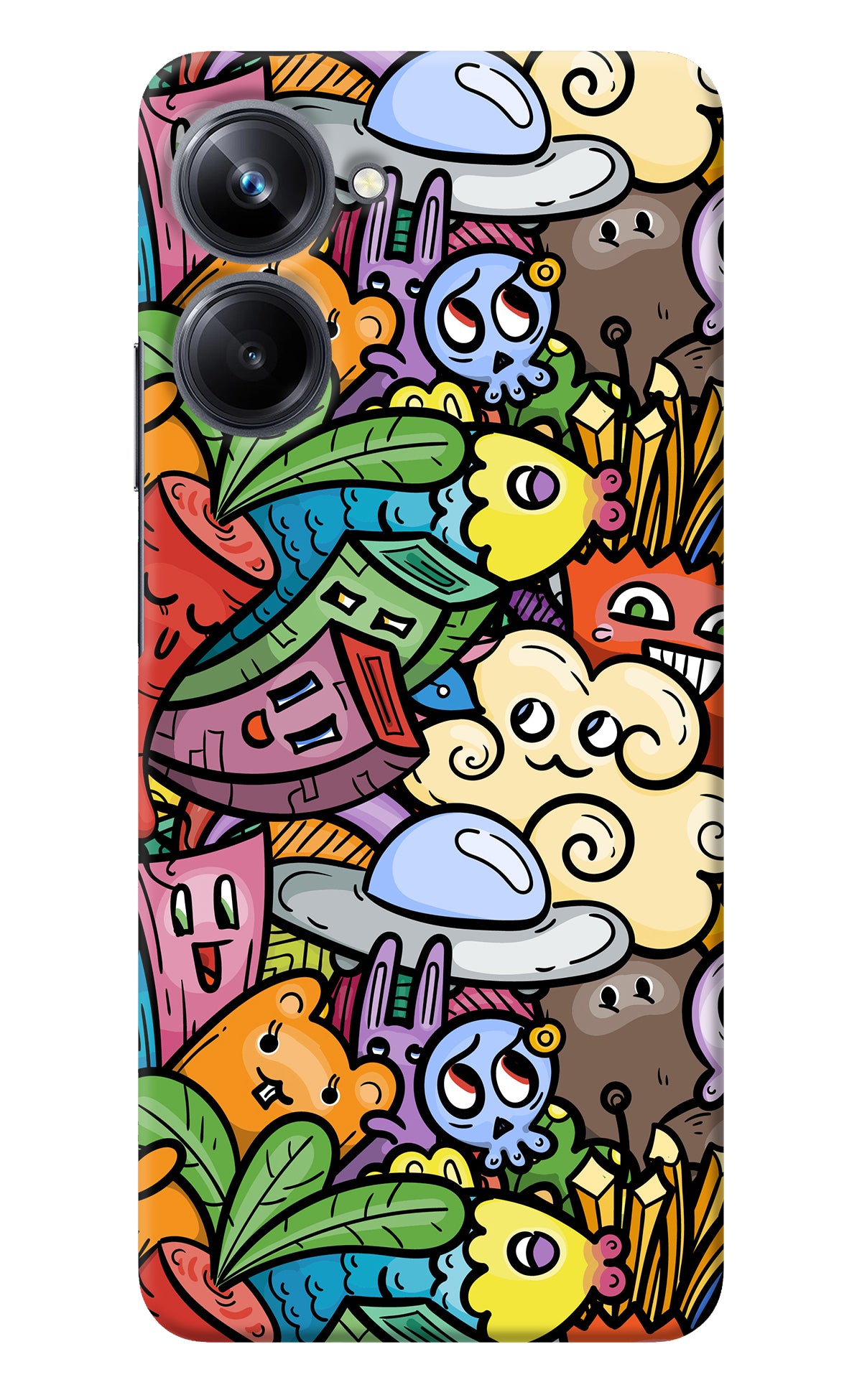 Veggie Doodle Realme 10 Pro 5G Back Cover