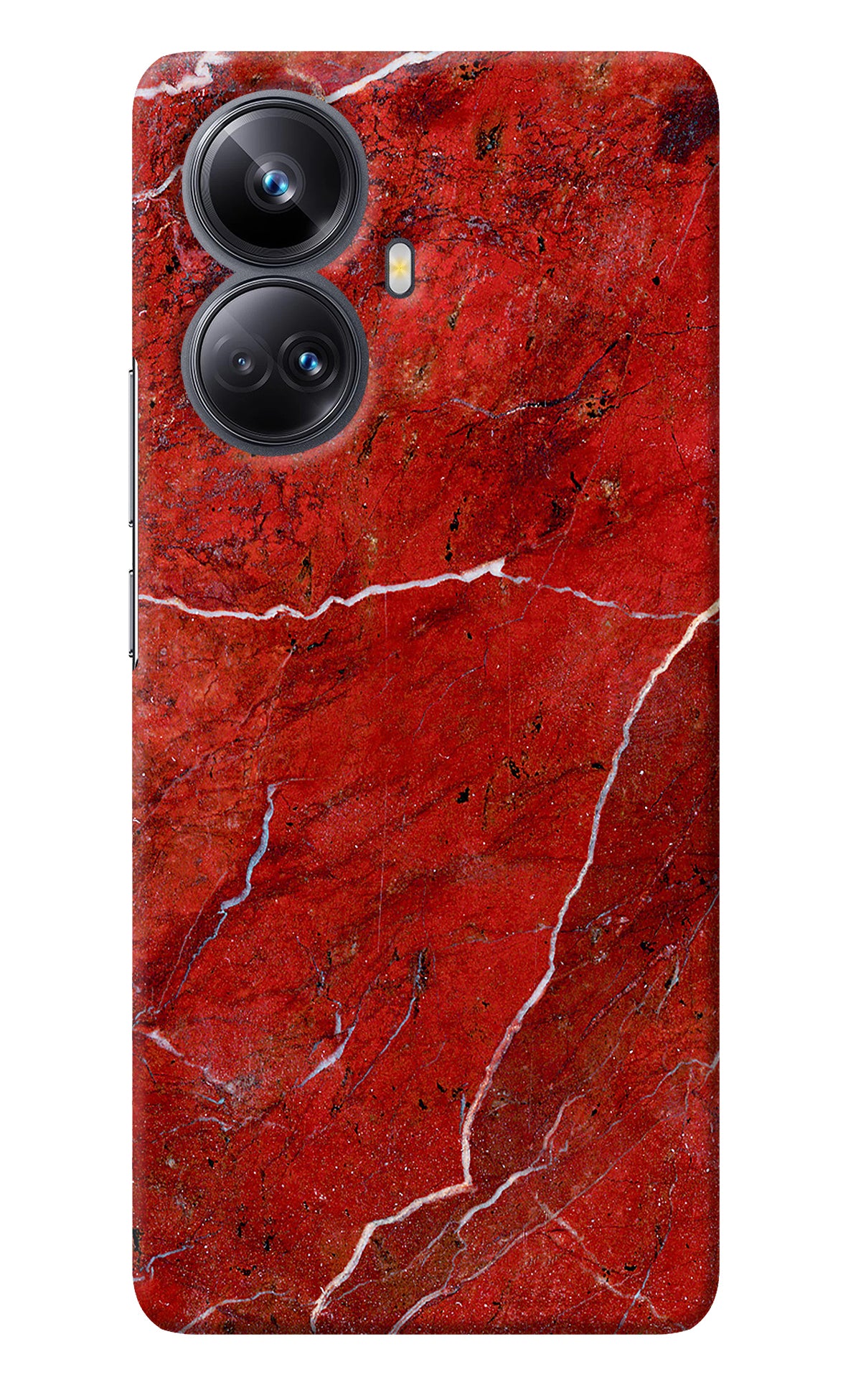 Red Marble Design Realme 10 Pro+ 5G Back Cover