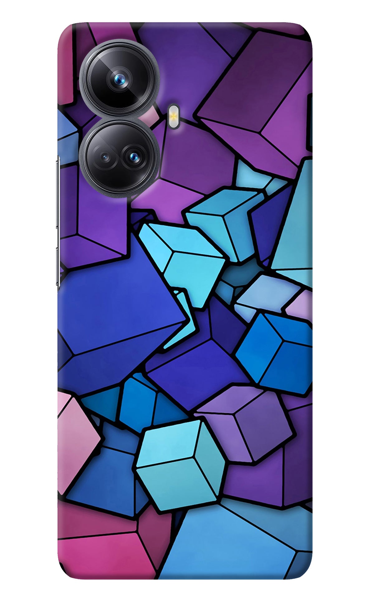 Cubic Abstract Realme 10 Pro+ 5G Back Cover