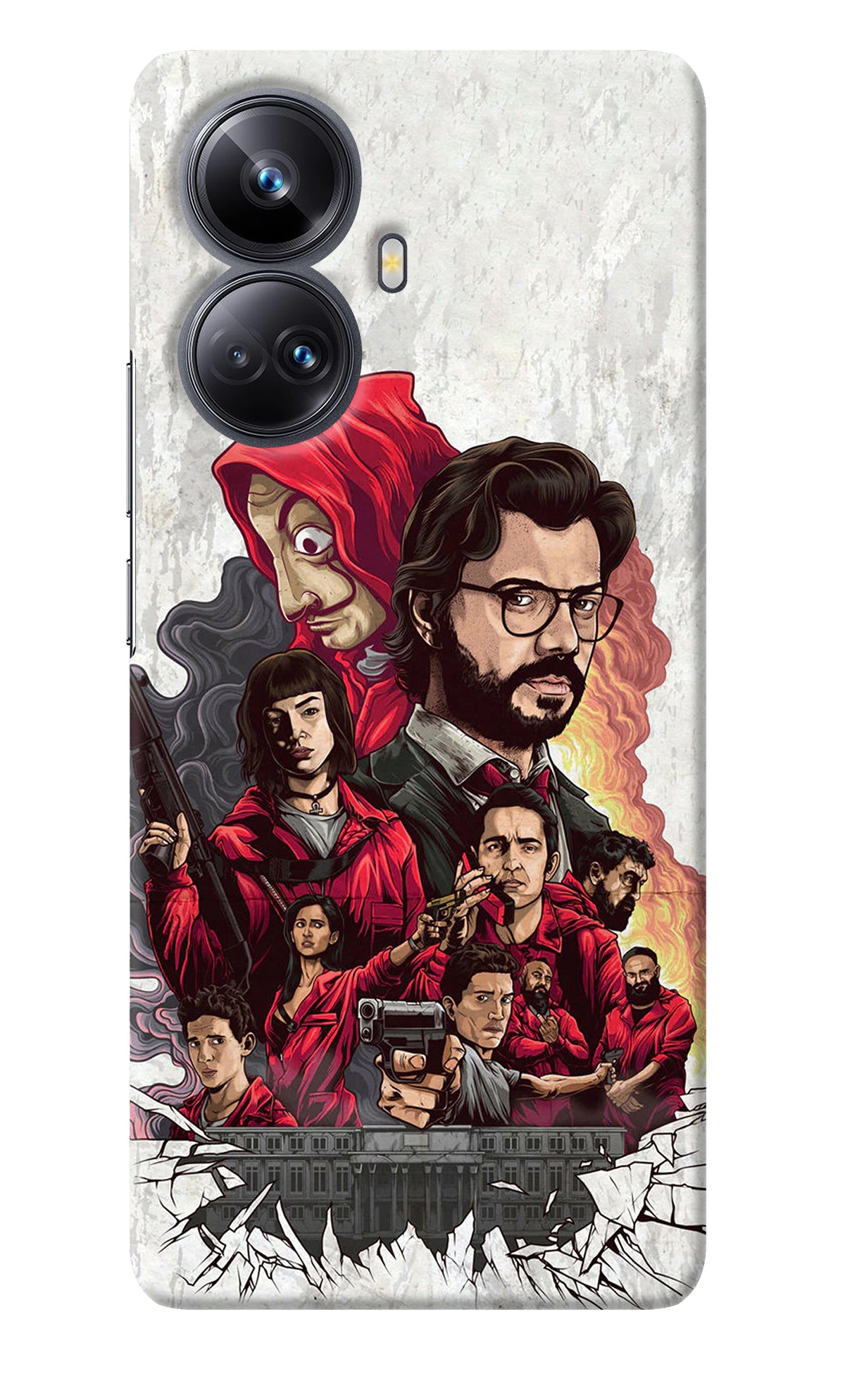 Money Heist Artwork Realme 10 Pro+ 5G Back Cover