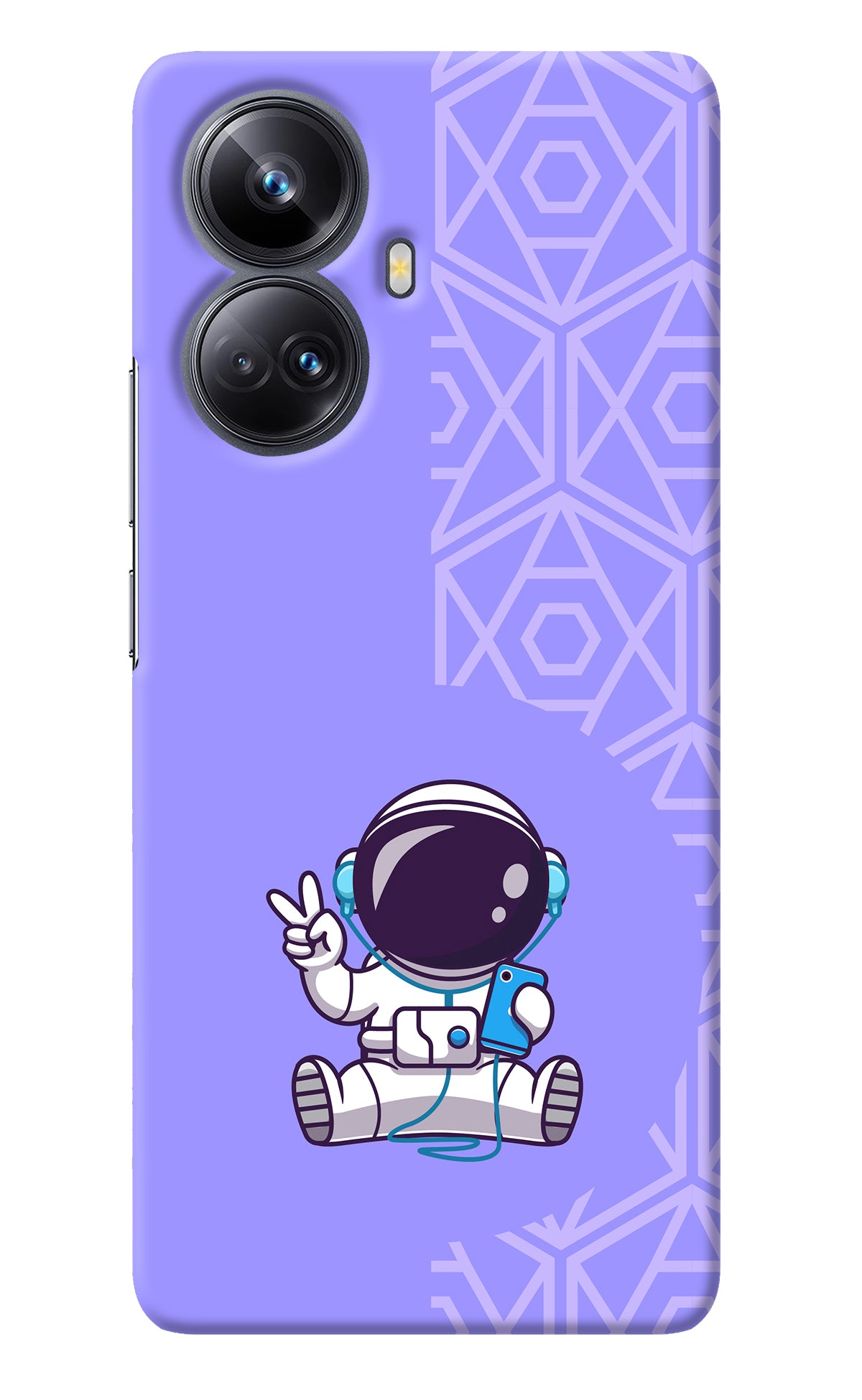 Cute Astronaut Chilling Realme 10 Pro+ 5G Back Cover