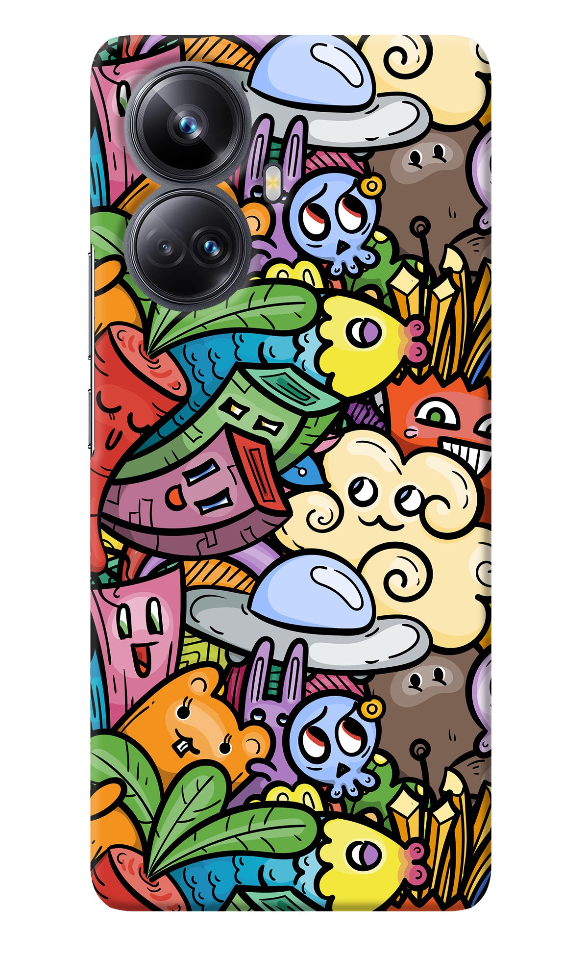 Veggie Doodle Realme 10 Pro+ 5G Back Cover