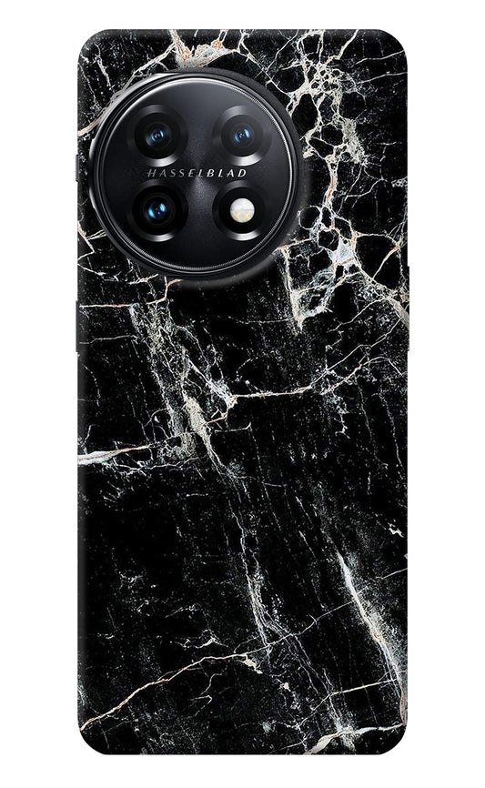 Black Marble Texture OnePlus 11 5G Back Cover