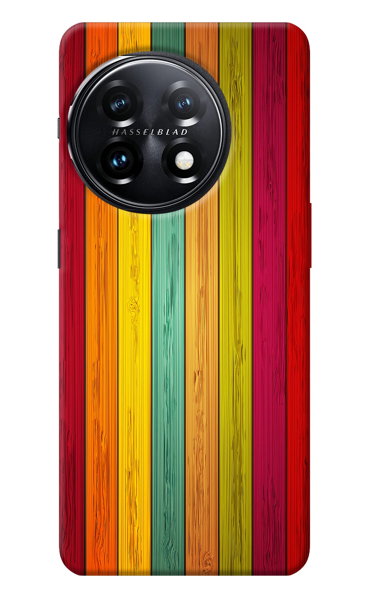 Multicolor Wooden OnePlus 11 5G Back Cover