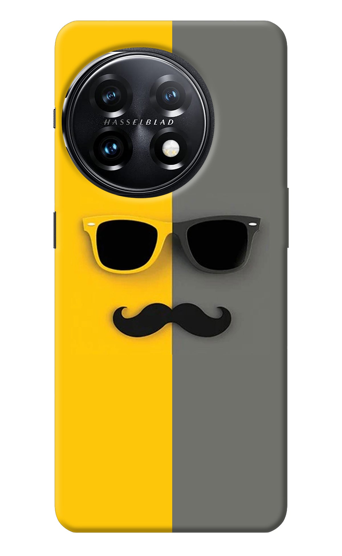 Sunglasses with Mustache OnePlus 11 5G Back Cover