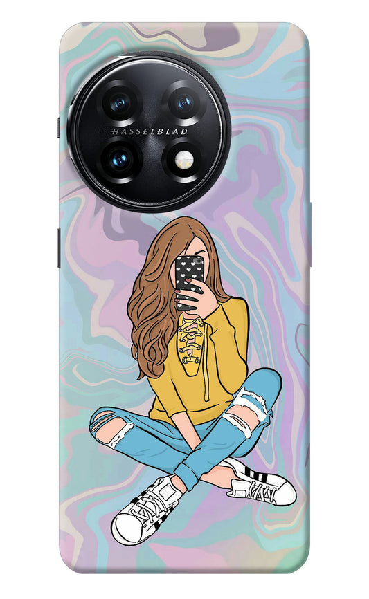 Selfie Girl OnePlus 11 5G Back Cover