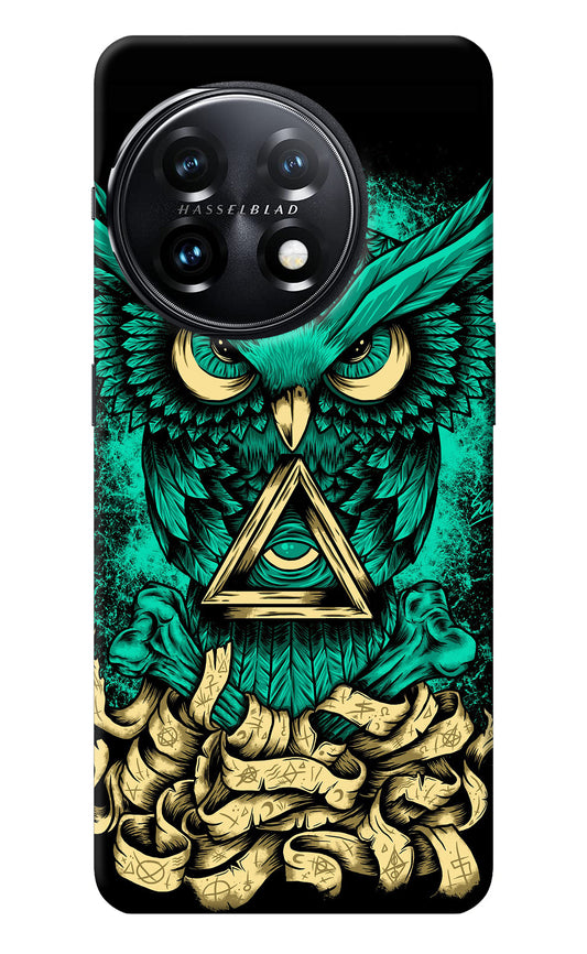 Green Owl OnePlus 11 5G Back Cover