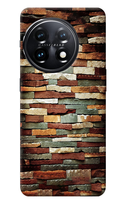 Bricks Pattern OnePlus 11 5G Back Cover