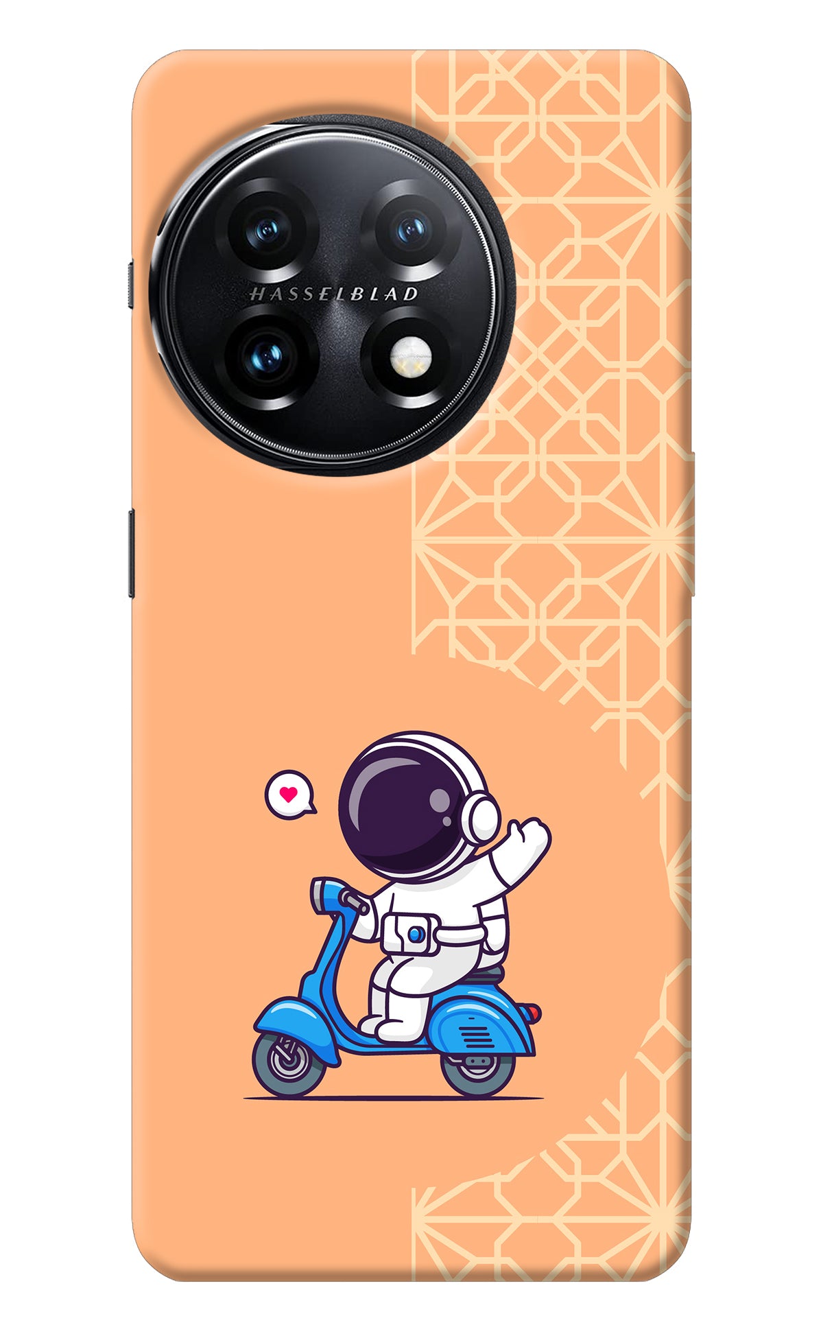 Cute Astronaut Riding OnePlus 11 5G Back Cover