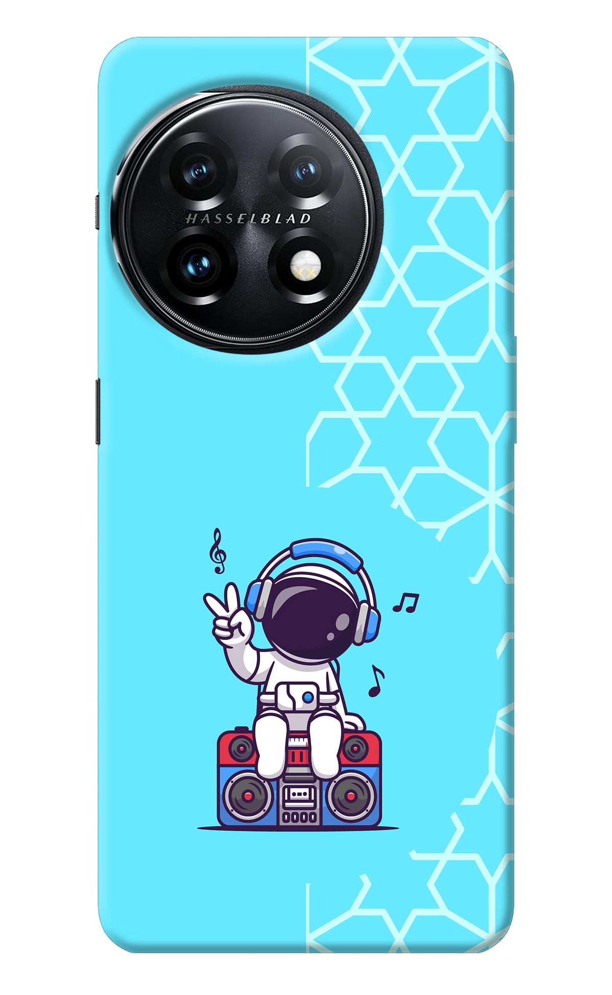 Cute Astronaut Chilling OnePlus 11 5G Back Cover