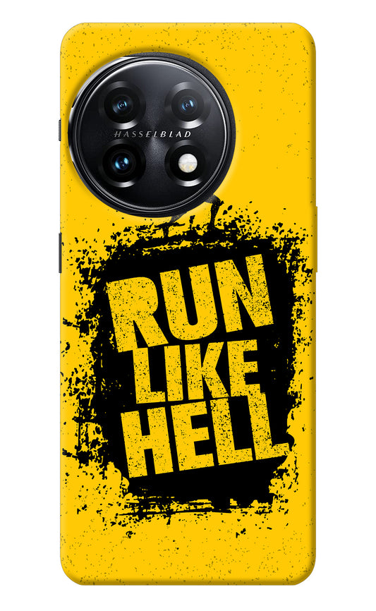 Run Like Hell OnePlus 11 5G Back Cover