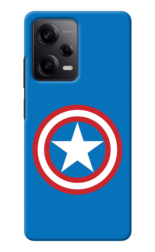 Captain America Logo Redmi Note 12 5G Back Cover