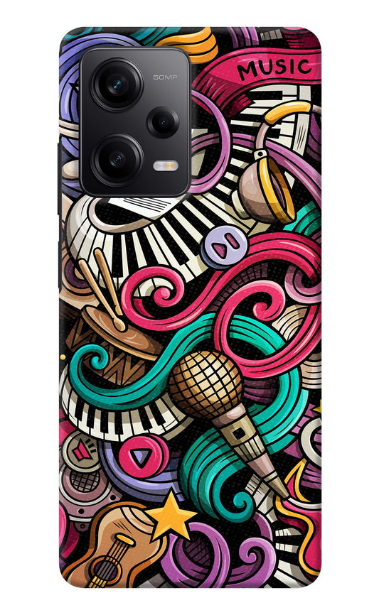 Music Abstract Redmi Note 12 5G Back Cover