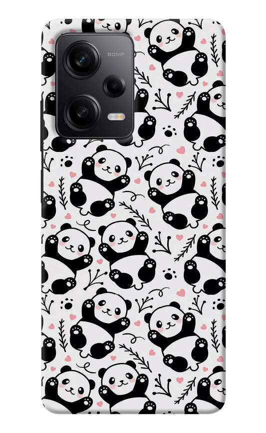 Cute Panda Redmi Note 12 5G Back Cover