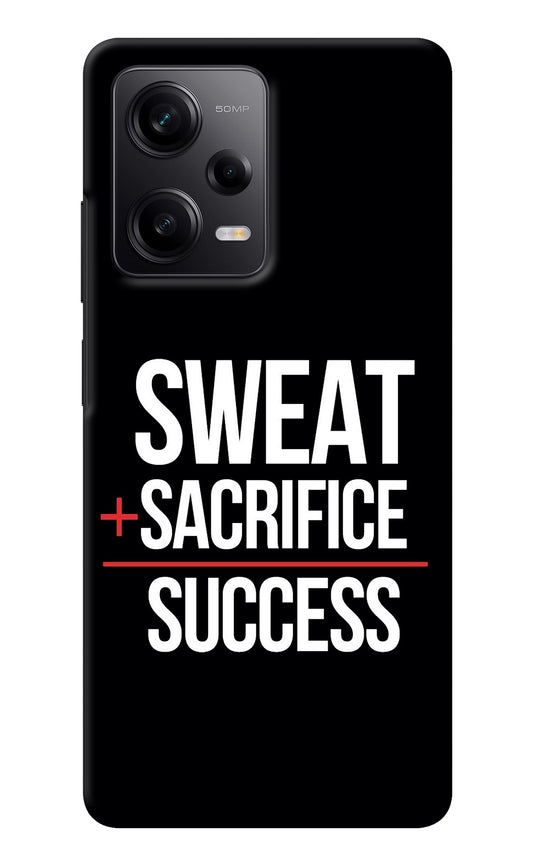Sweat Sacrifice Success Redmi Note 12 5G Back Cover