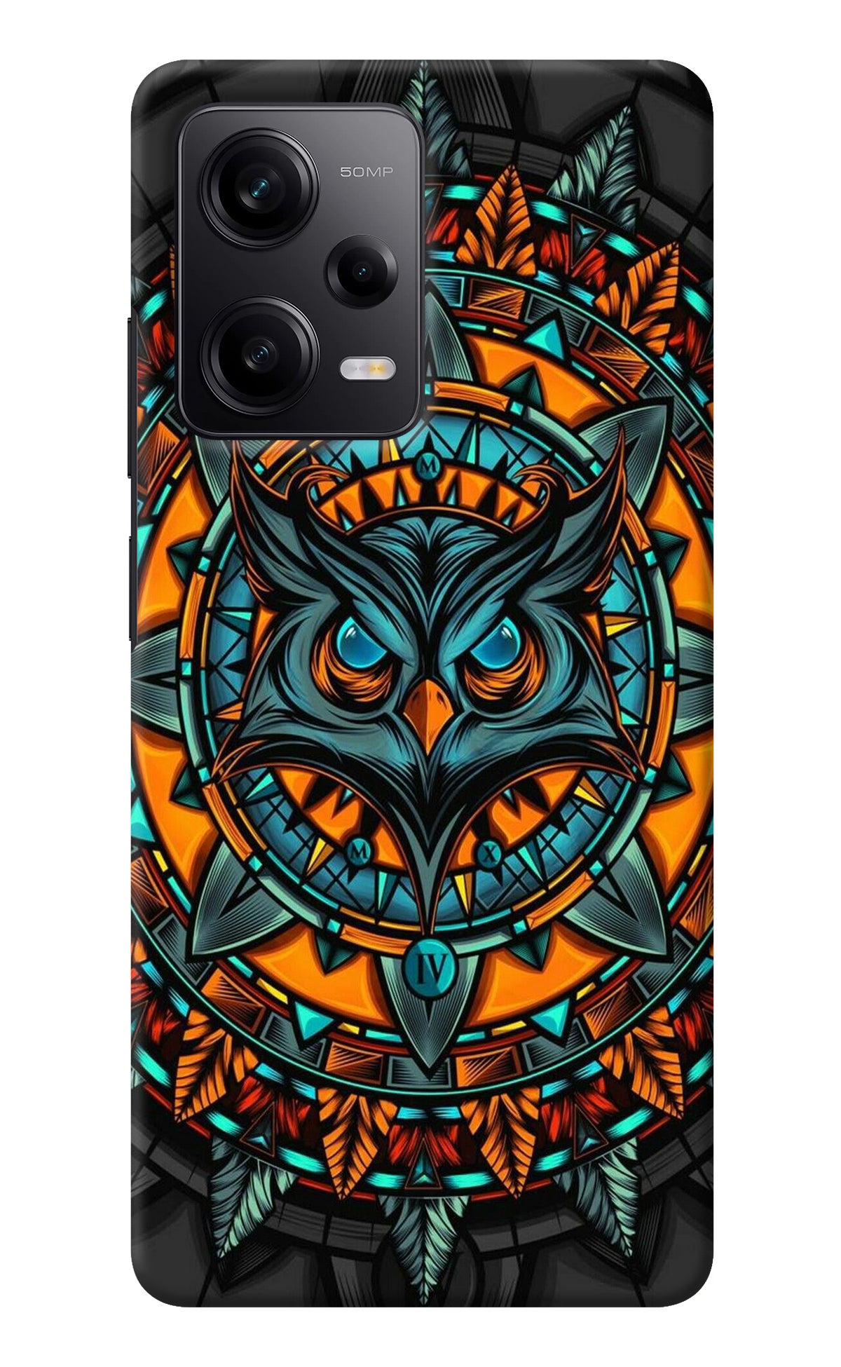 Angry Owl Art Redmi Note 12 5G Back Cover