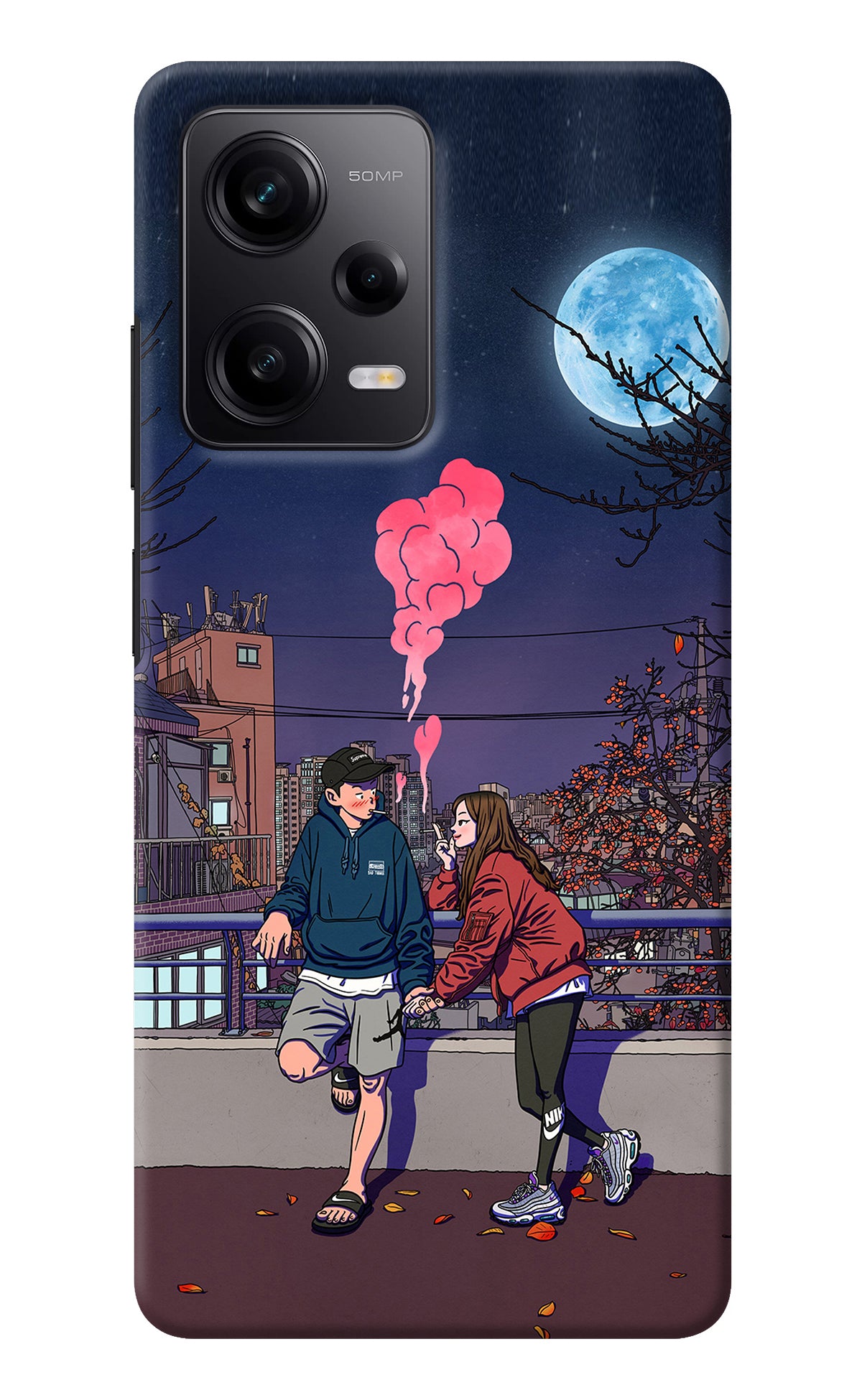 Chilling Couple Redmi Note 12 5G Back Cover