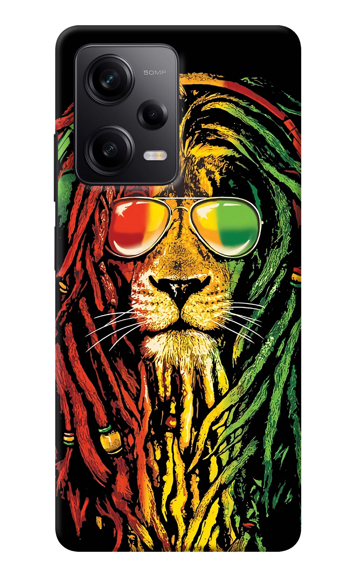 Rasta Lion Redmi Note 12 5G Back Cover