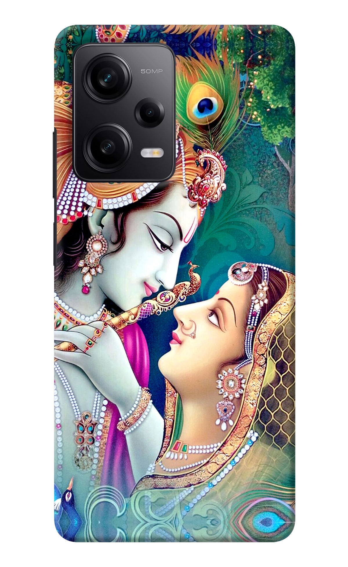 Lord Radha Krishna Redmi Note 12 5G Back Cover