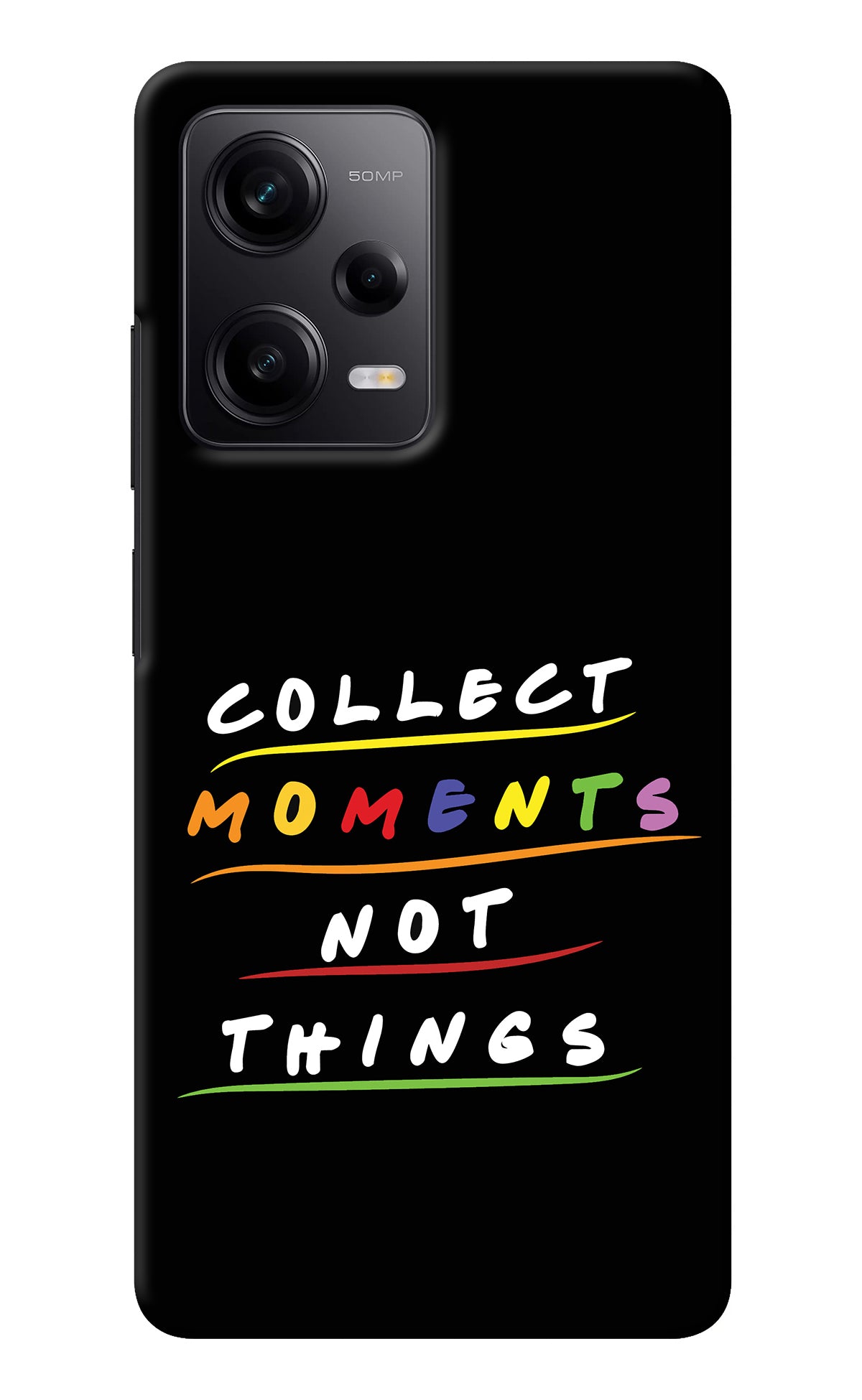 Collect Moments Not Things Redmi Note 12 5G Back Cover