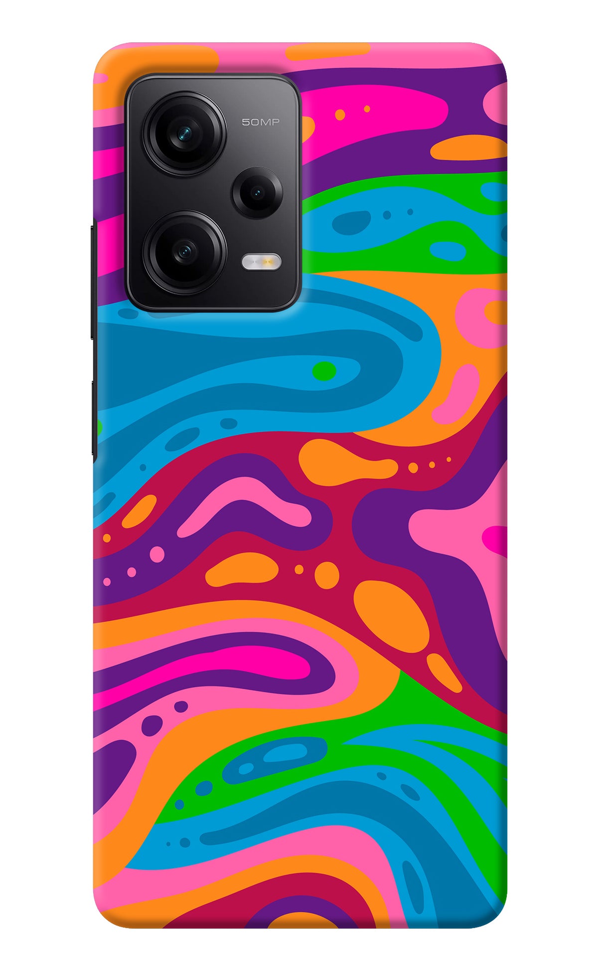 Trippy Pattern Redmi Note 12 5G Back Cover