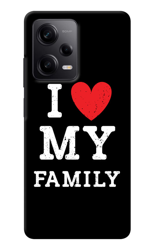 I Love My Family Redmi Note 12 5G Back Cover
