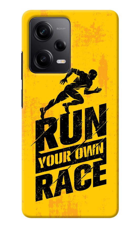 Run Your Own Race Redmi Note 12 5G Back Cover