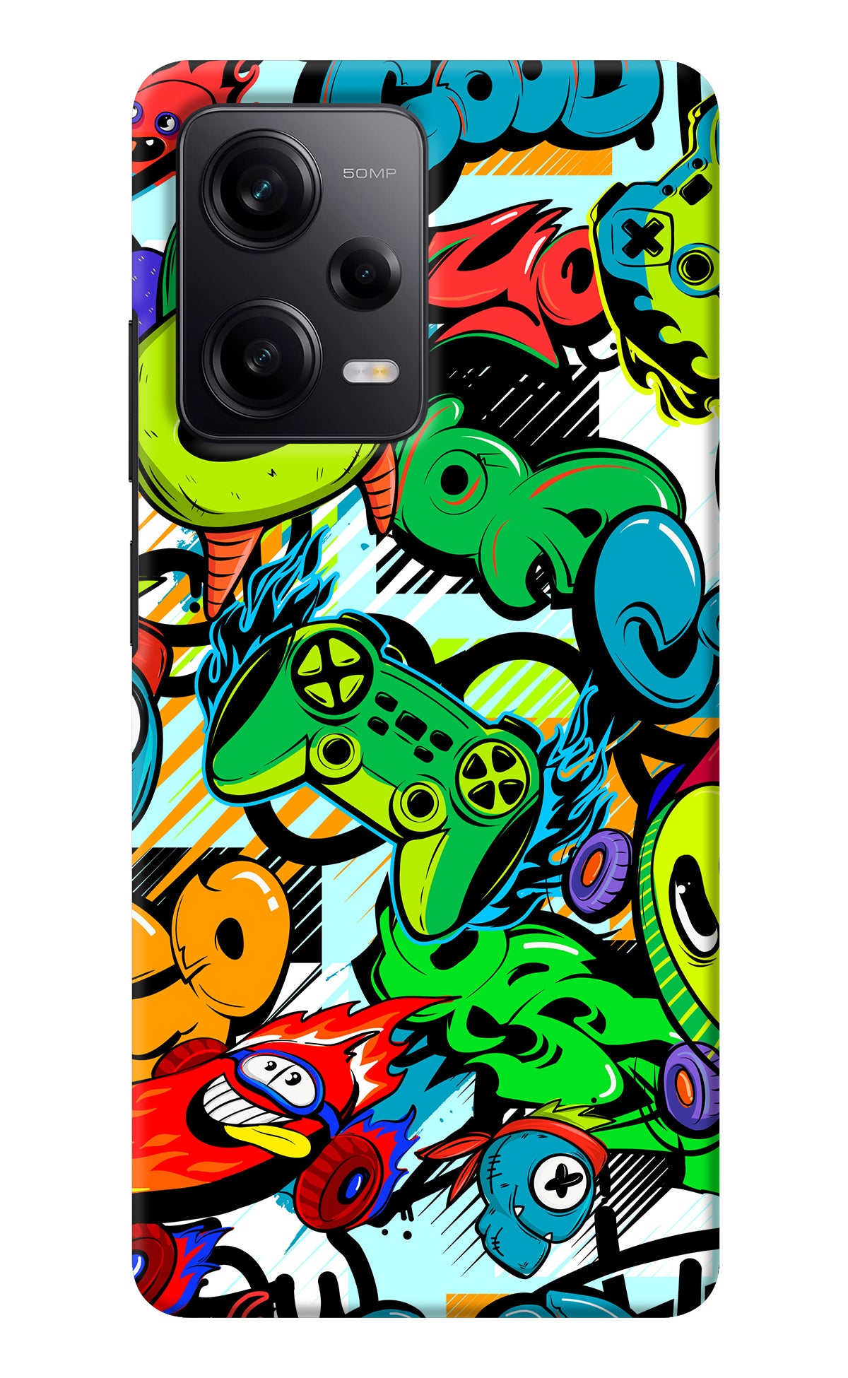 Game Doodle Redmi Note 12 5G Back Cover