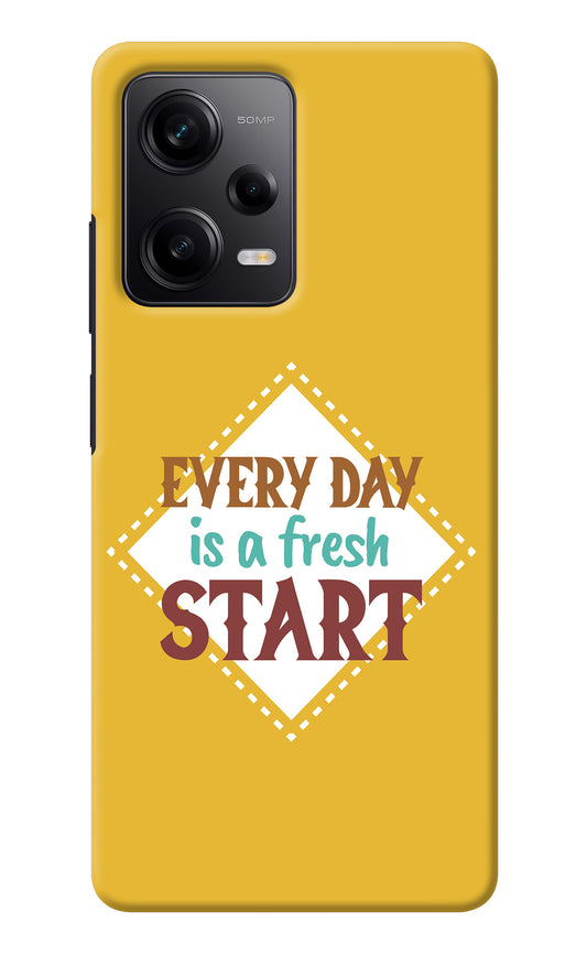 Every day is a Fresh Start Redmi Note 12 5G Back Cover