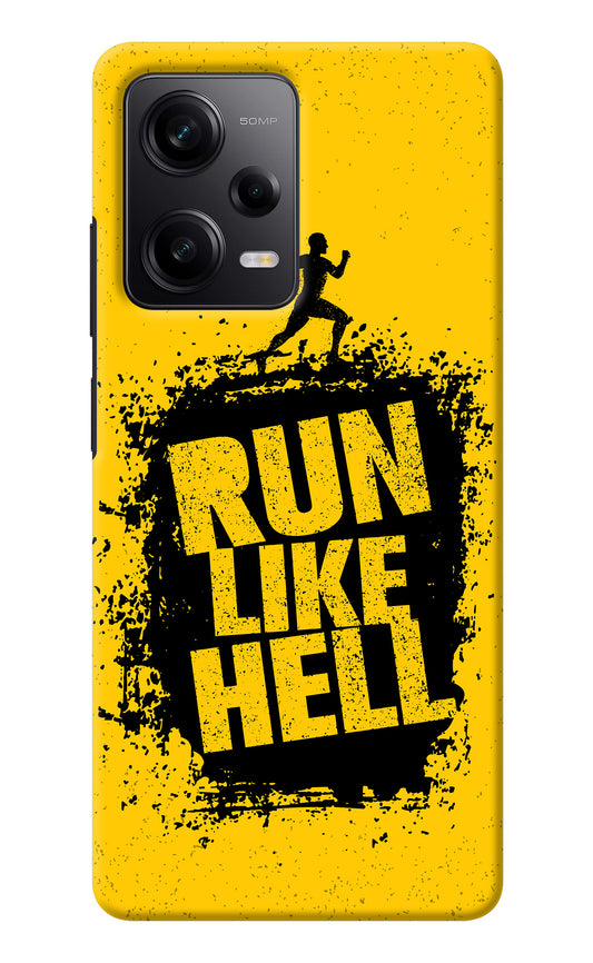 Run Like Hell Redmi Note 12 5G Back Cover