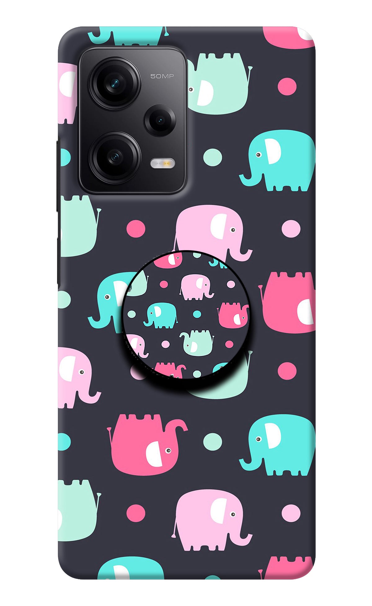 Baby Elephants Redmi Note 12 5G Pop Case