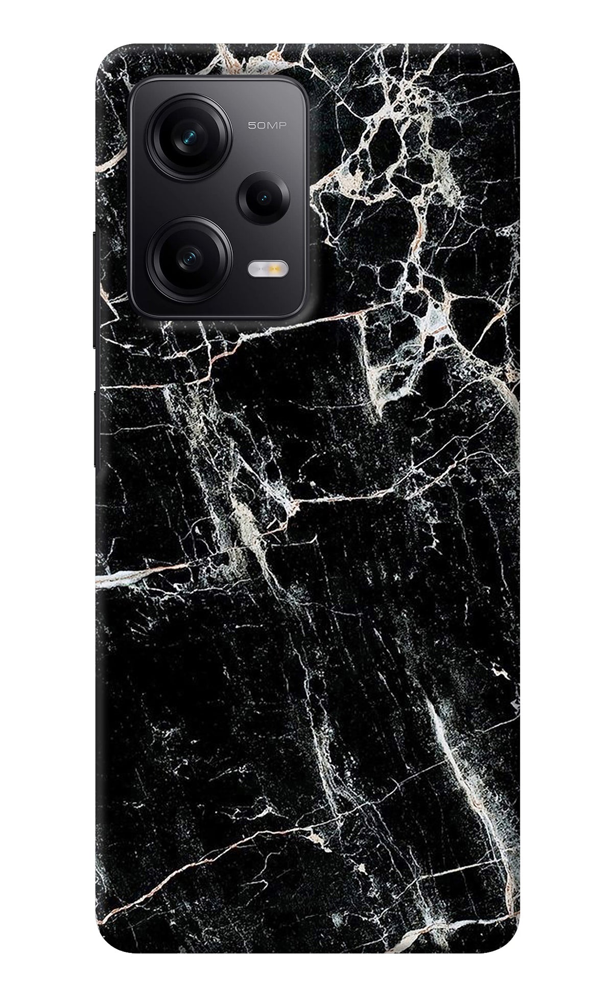 Black Marble Texture Redmi Note 12 Pro 5G Back Cover