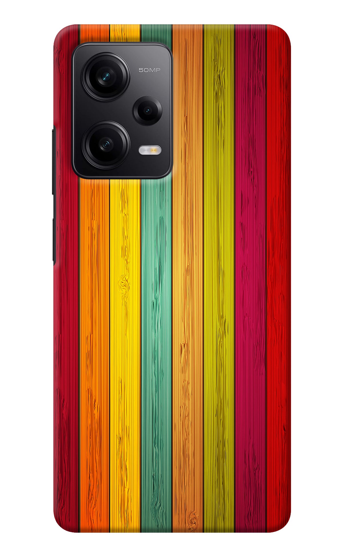 Multicolor Wooden Redmi Note 12 Pro 5G Back Cover