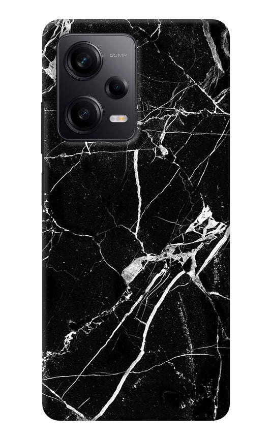 Black Marble Pattern Redmi Note 12 Pro 5G Back Cover