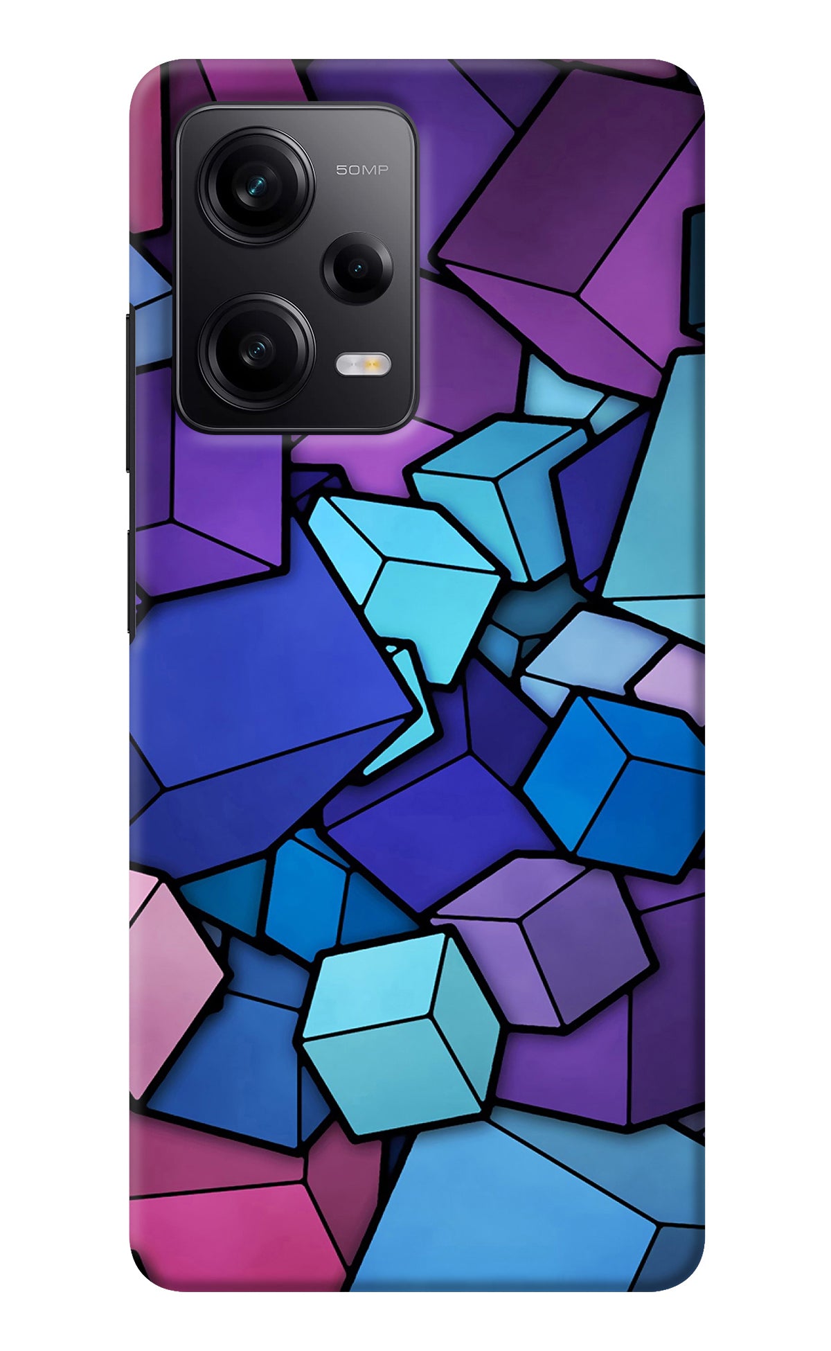 Cubic Abstract Redmi Note 12 Pro 5G Back Cover