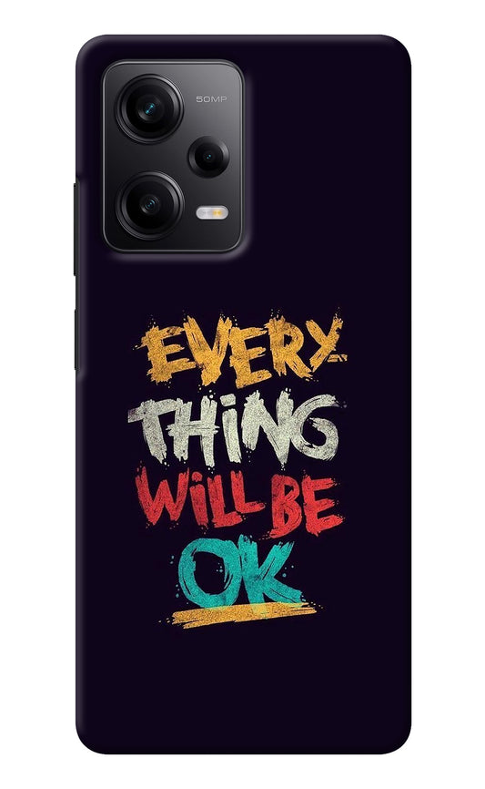 Everything Will Be Ok Redmi Note 12 Pro 5G Back Cover
