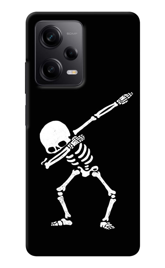 Dabbing Skeleton Art Redmi Note 12 Pro 5G Back Cover