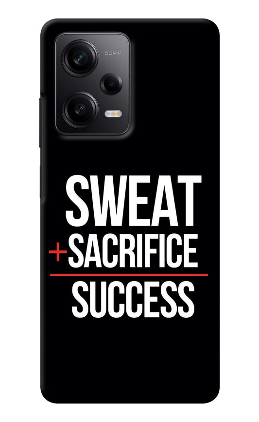 Sweat Sacrifice Success Redmi Note 12 Pro 5G Back Cover