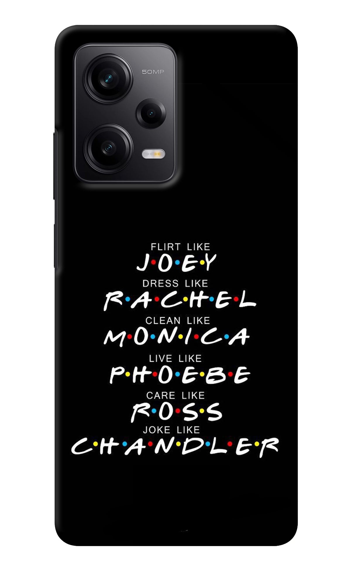 FRIENDS Character Redmi Note 12 Pro 5G Back Cover