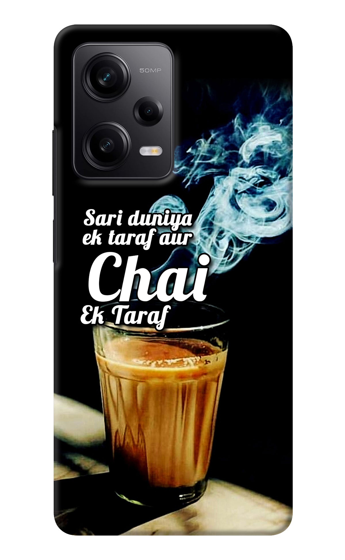 Chai Ek Taraf Quote Redmi Note 12 Pro 5G Back Cover