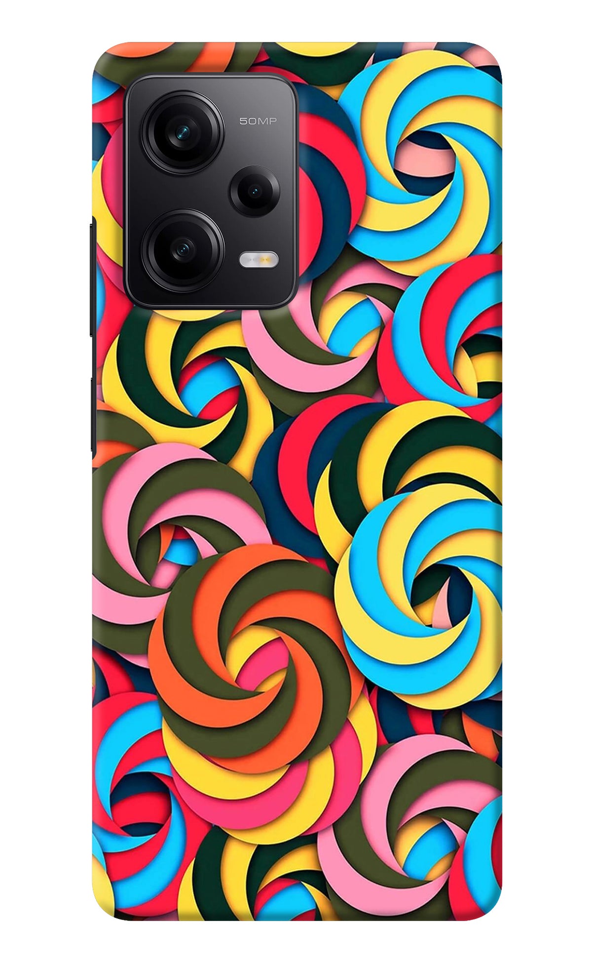 Spiral Pattern Redmi Note 12 Pro 5G Back Cover